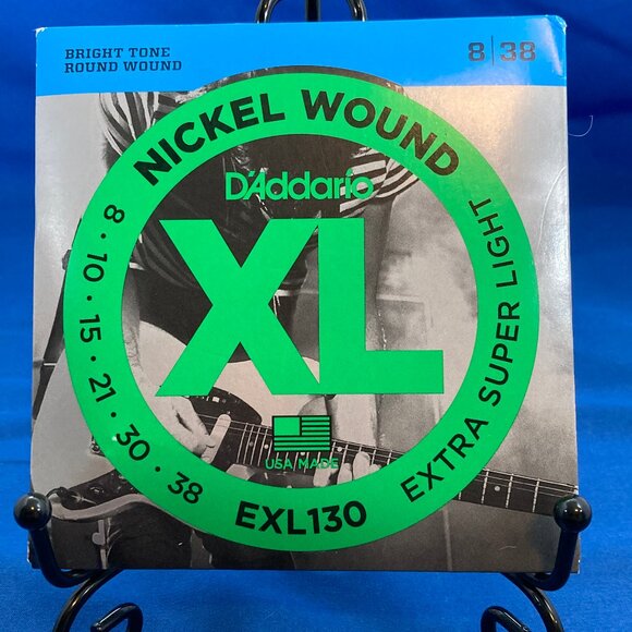 D'Addario EXL130 XL Nickel Electric Guitar Strings 8/38 Extra Super Light - Picture 1 of 3